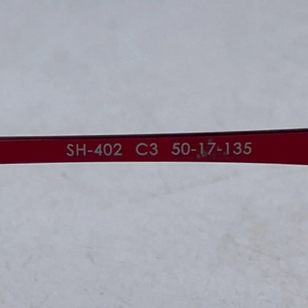 Scott Harris Europa SH-402 Women's Eyeglasses‎ Frame Red Cat Eye 50-17-135 mm